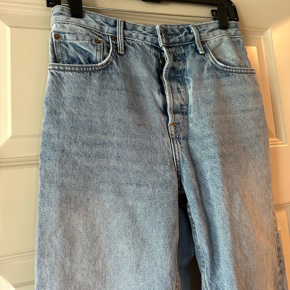 GRLFRND Devon High Rise Straight Leg Jeans in Wear Me Out Wash - Picture 5 of 11